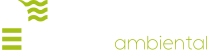 Um logotipo verde e branco para uma empresa chamada ambiental