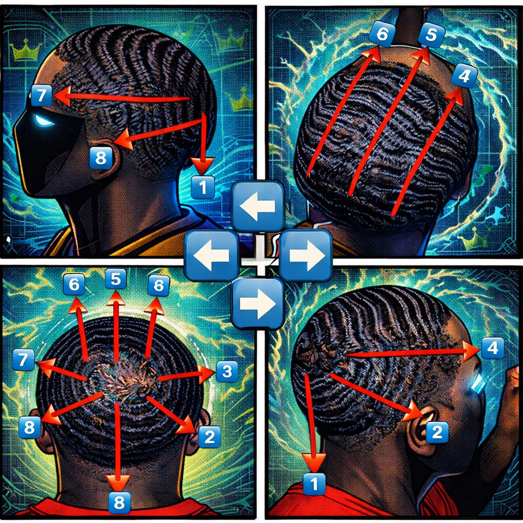 Illustration explaining what 360 waves are and how brushing patterns work