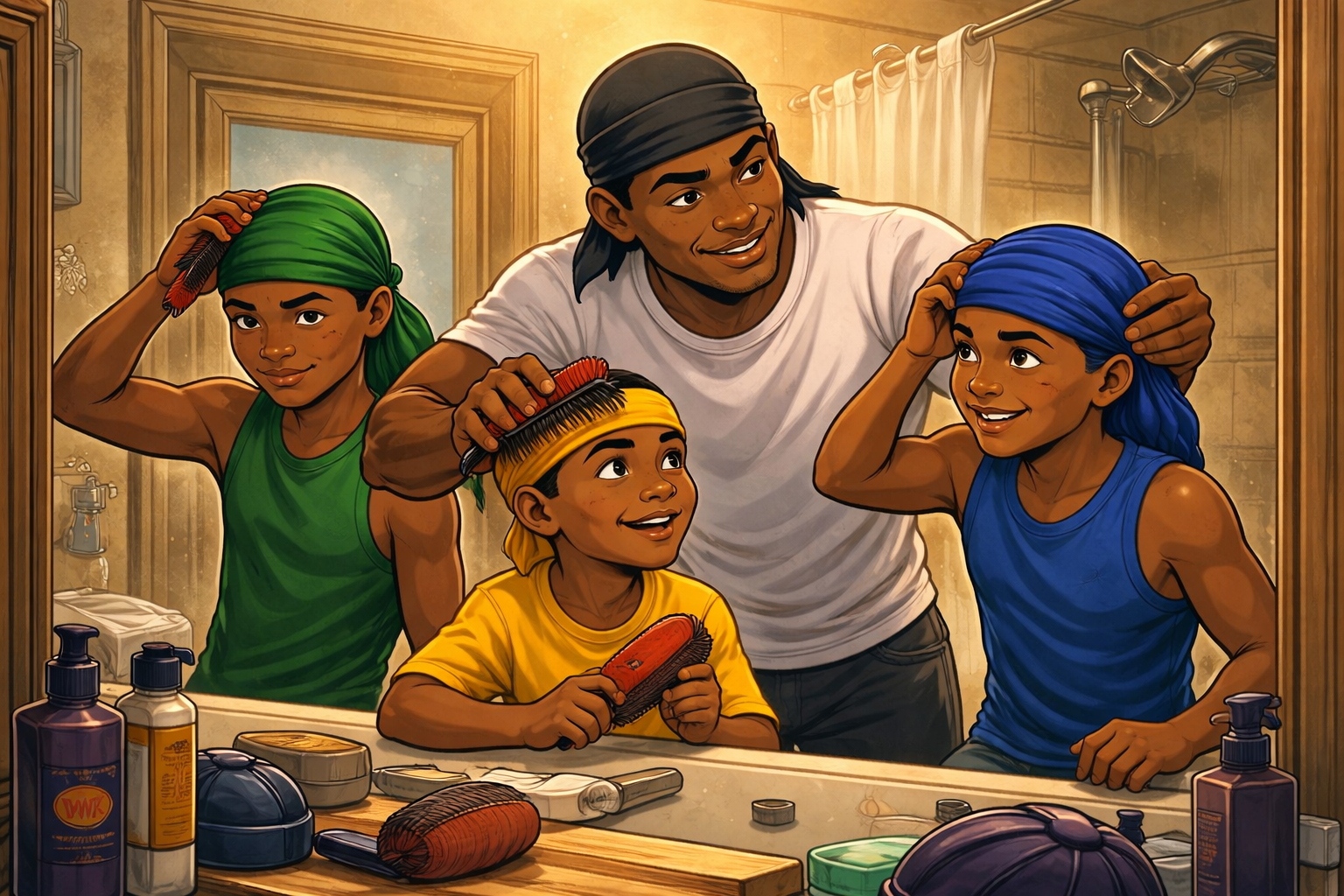 DemWavyBoyz visual element supporting the comic origin story