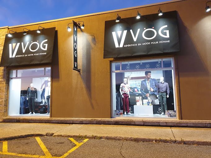 Une devanture de magasin avec un panneau indiquant vvog