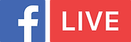 A facebook logo with the word live on it.