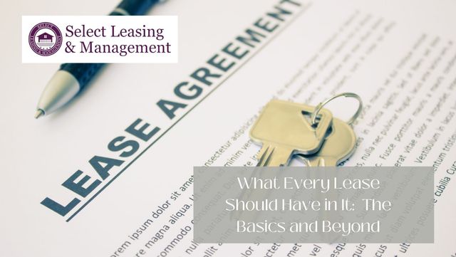 What Every Lease Should Have In It: The Basics, and Beyond