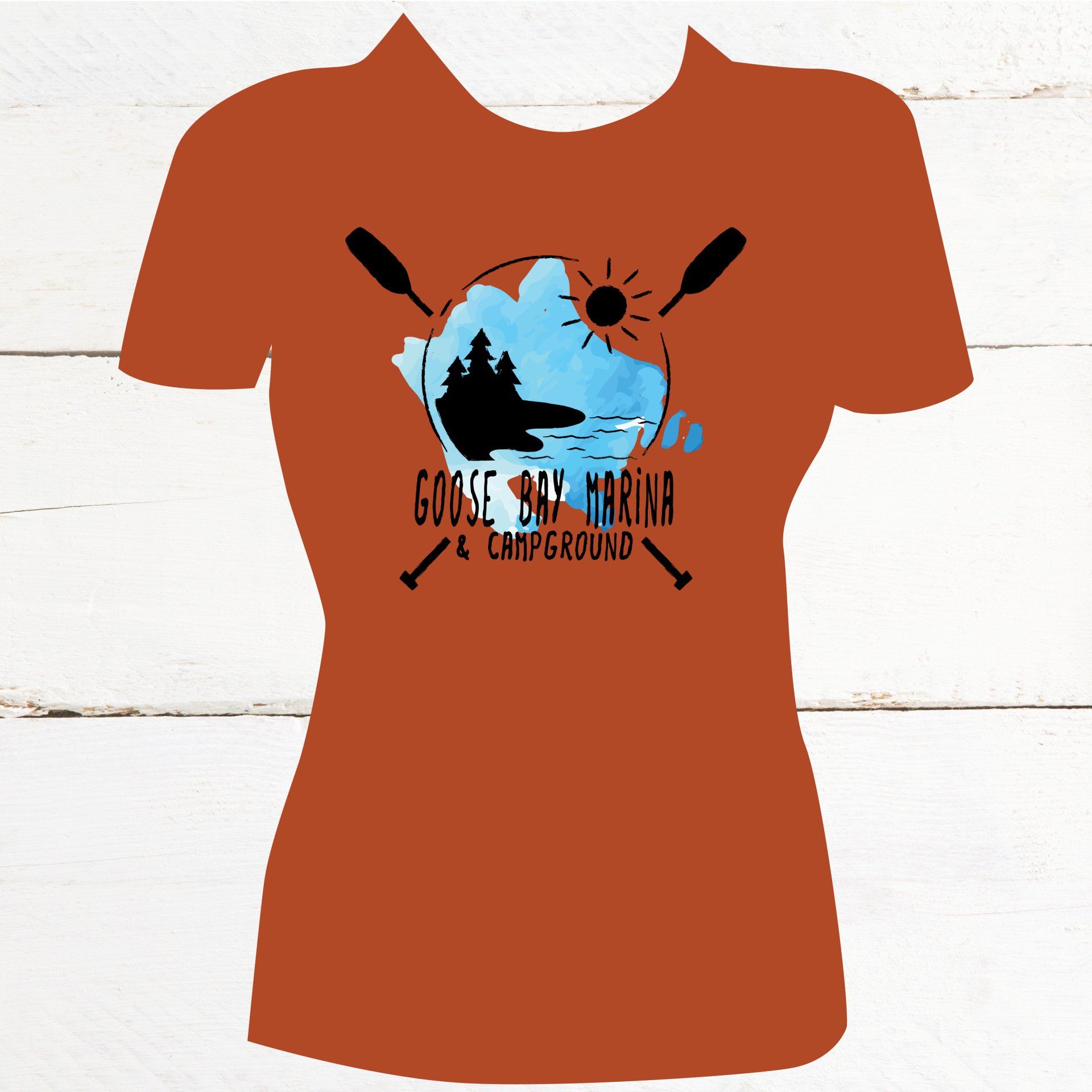 T-Shirt Design - Paddles - Goose Bay