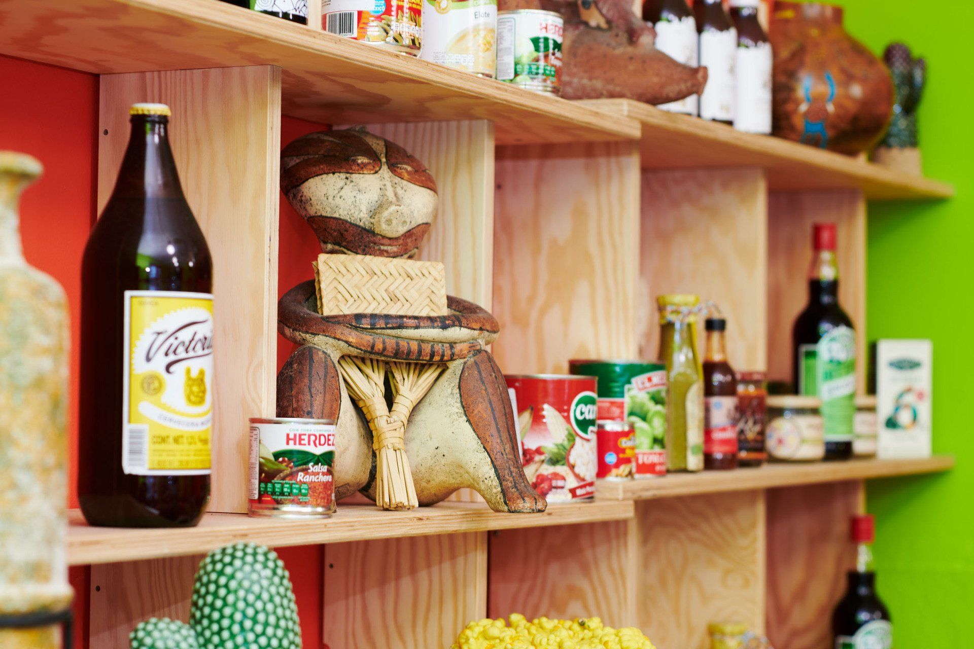 Différents produits sud-américains à vendre