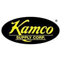 Kamco Supply Corp. logo, black oval with yellow