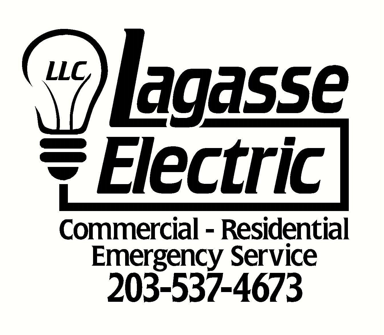Lagasse Electric logo: Lightbulb with