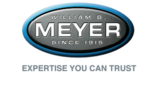 Logo for William B. Meyer: oval shape with company name,