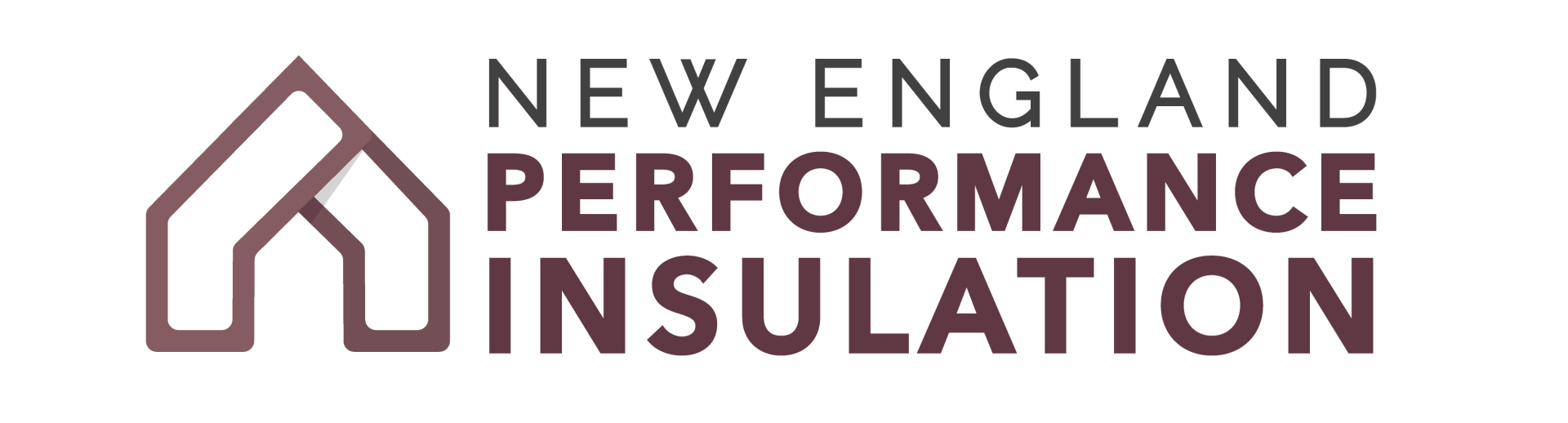 Logo for New England Performance Insulation: a house outline with text.