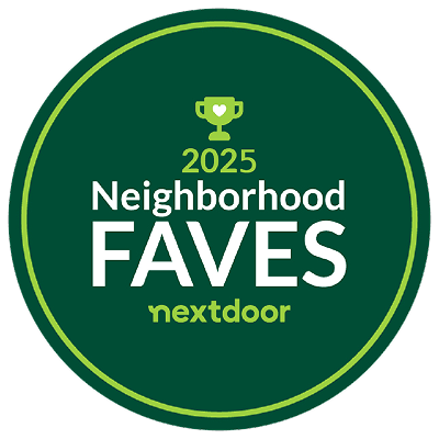 Green circular badge with