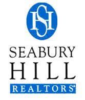 Logo for Seabury Hill Realtors: blue circle with