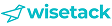 Logo for Wisetack with bird graphic and teal text.
