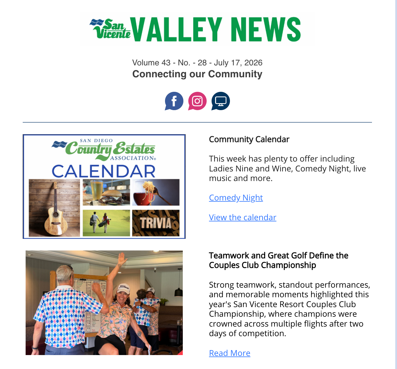 San Vicente Valley eNews Blog San Vicente Valley eNews Blog