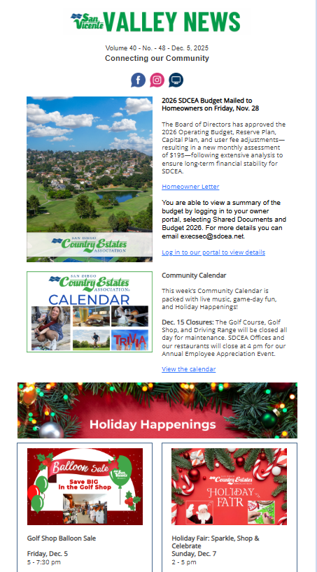 San Vicente Valley eNews Blog San Vicente Valley eNews Blog