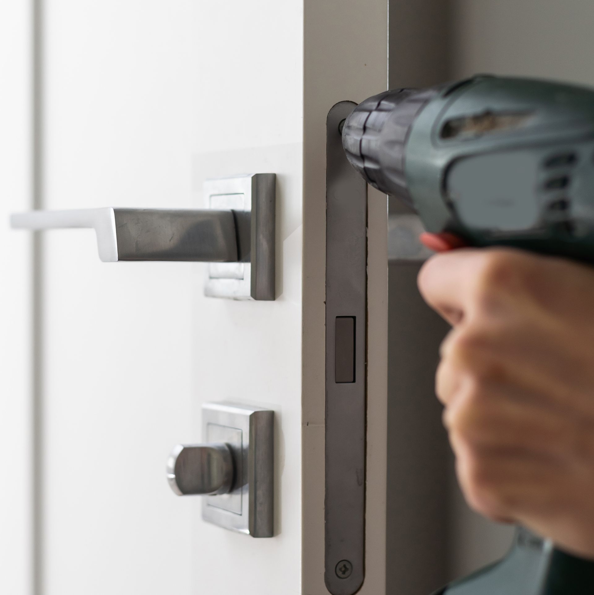 Commercial lock and door installation