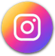 Instagram logo: White camera icon inside a square on a colorful gradient circle.