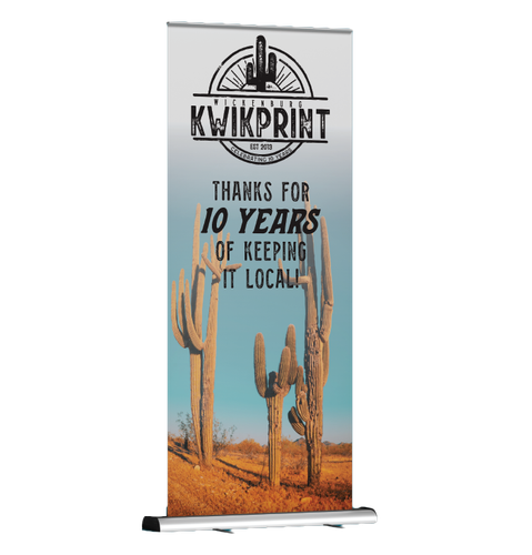 Roll-up banner with 