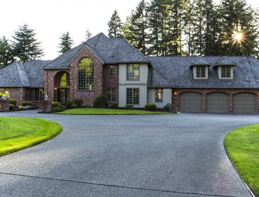 Luxury House with Asphalt Driveway — Harrisburg, NC — Bryer & Son Asphalt Paving