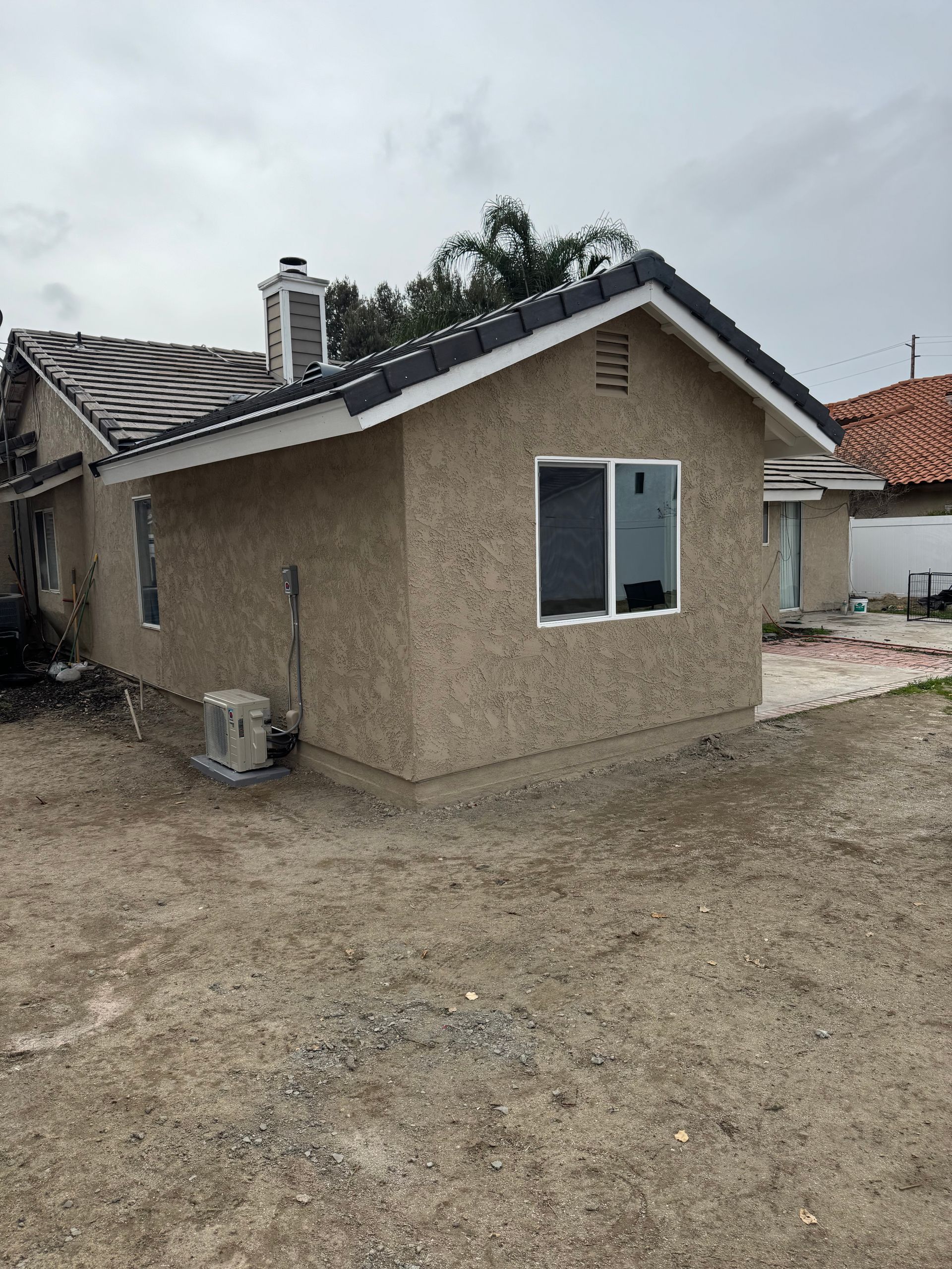 With a growing family our clients needed more space! Here is an exterior photo of the 16X12 bedroom addition.