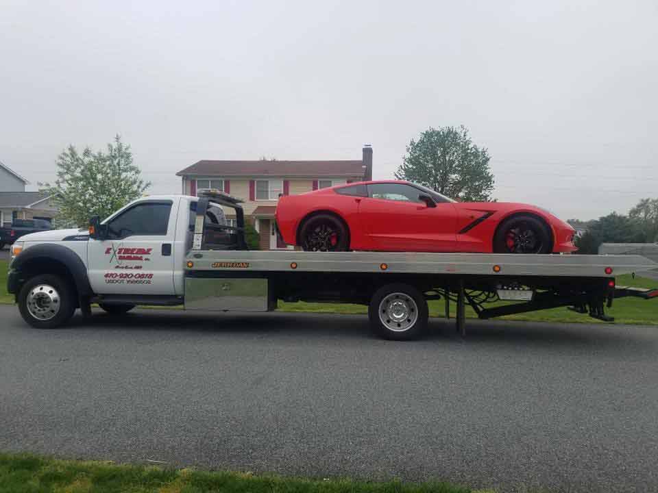 Sports Car on Towing Truck | Elkton, MD | Extreme Towing LLC