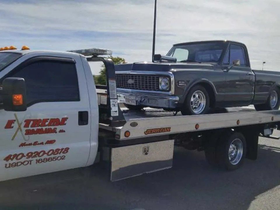 Classic Pickup Truck on Towing Truck | Elkton, MD | Extreme Towing LLC