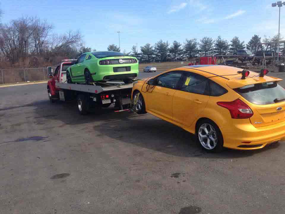 Two Cars on Towing Truck | Elkton, MD | Extreme Towing LLC