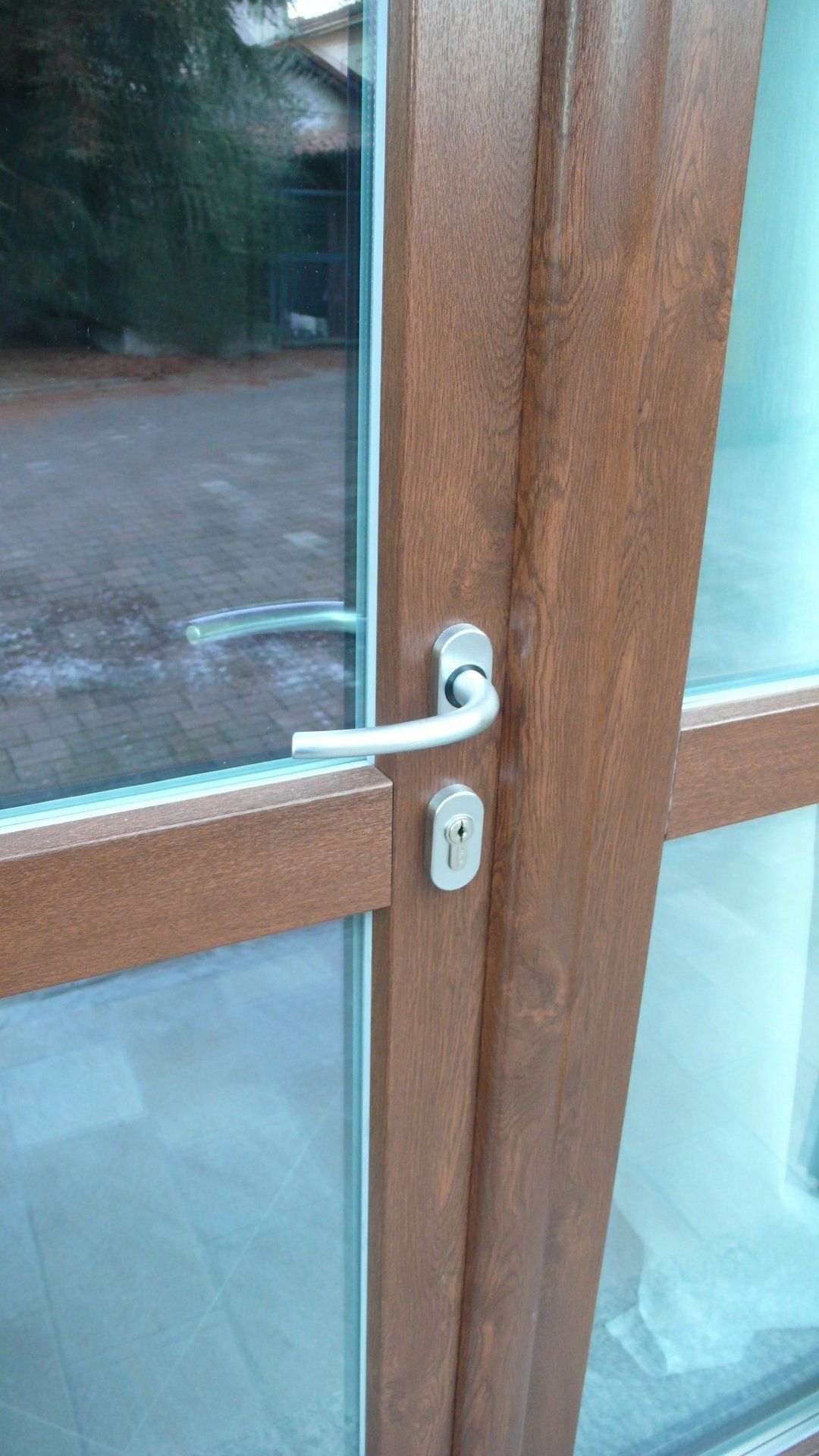 maniglia porta in pvc