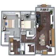 Quest Apartment Two Bedroom Floor Plan