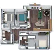 Quest Apartment Three Bedroom Floor Plan
