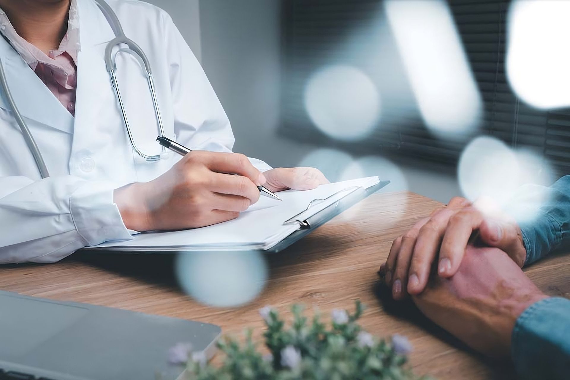 A doctor is consulting with a patient in Kennesaw