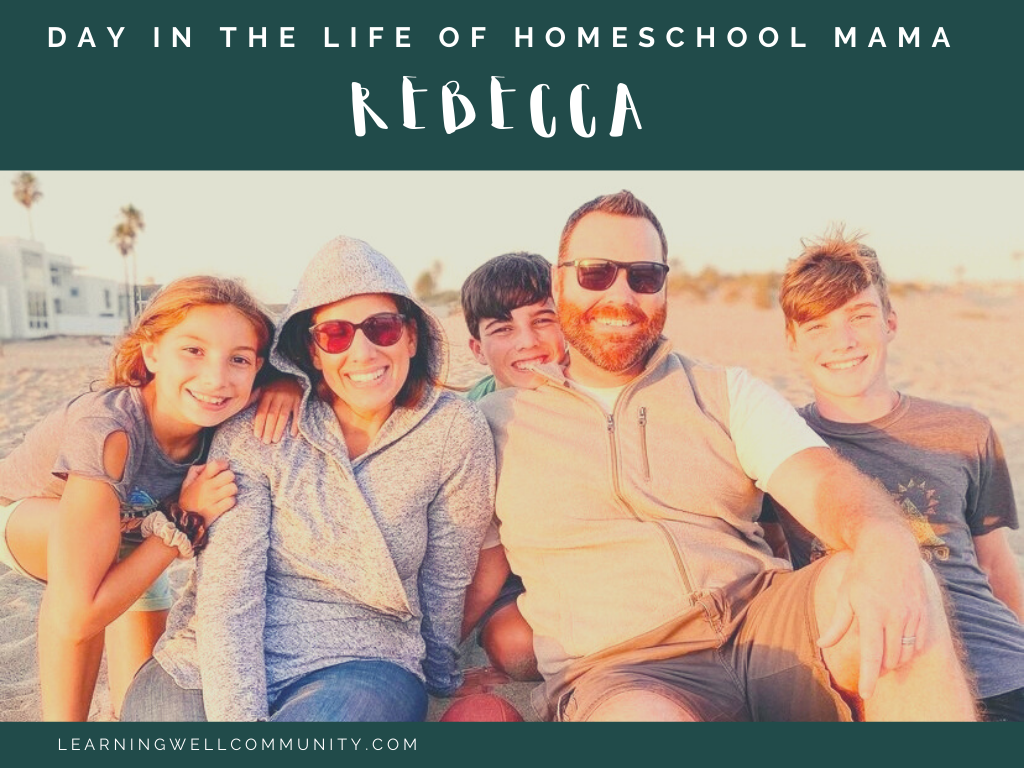Homeschooling Day in the Life Rebecca, homeschooling mom of teenagers!