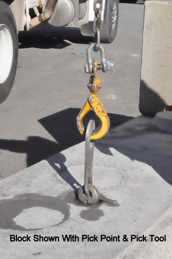 Block Shown with Pick Point — Santa Rosa, CA — Superior Supplies Inc. Ready Mix Concrete