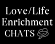 A black and white logo for chats with dr. steve.