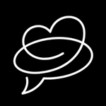 A black and white logo for chats with dr. steve.