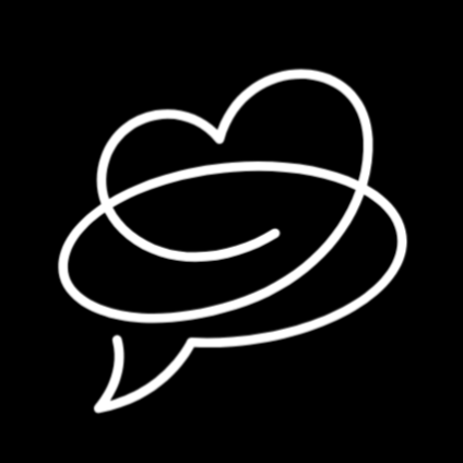 A black and white logo for chats with dr. steve.