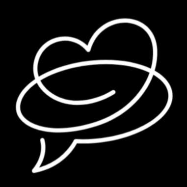 A black and white logo for chats with dr. steve.