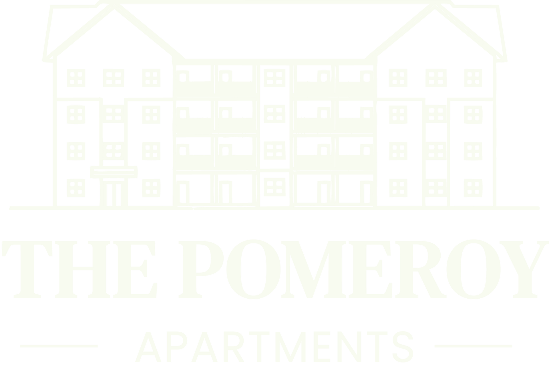 Maple Court Apartments Logo - White