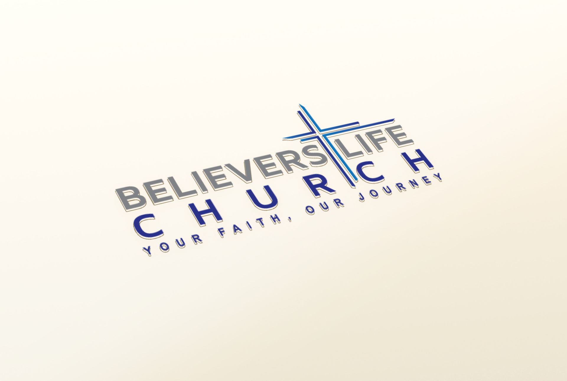 A logo for a church called believers life church
