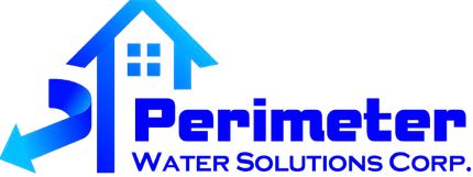 Logo of Perimeter Water Solutions Corp. with a blue house icon and text.