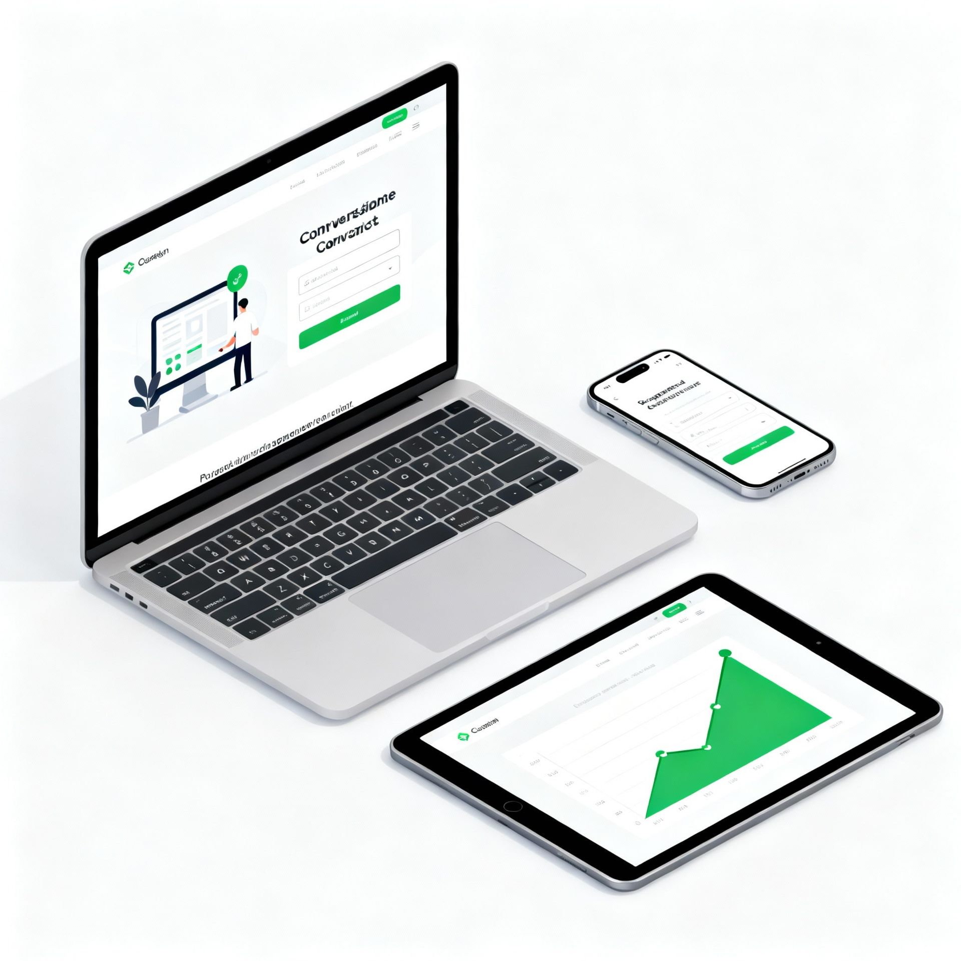 Image Showing Web Design on Laptop, Phone and Tablet