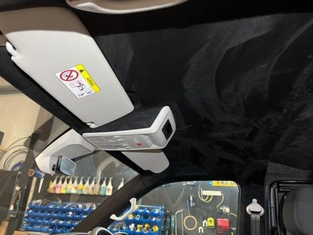 Suede headliner on VW Transporter T6