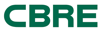 The dark green CBRE logo on a white background.