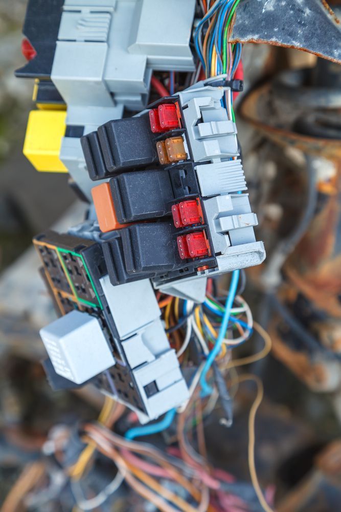 Fuse Boxes With Colourful Wires — Symbiote Systems in Airlie Beach, QLD