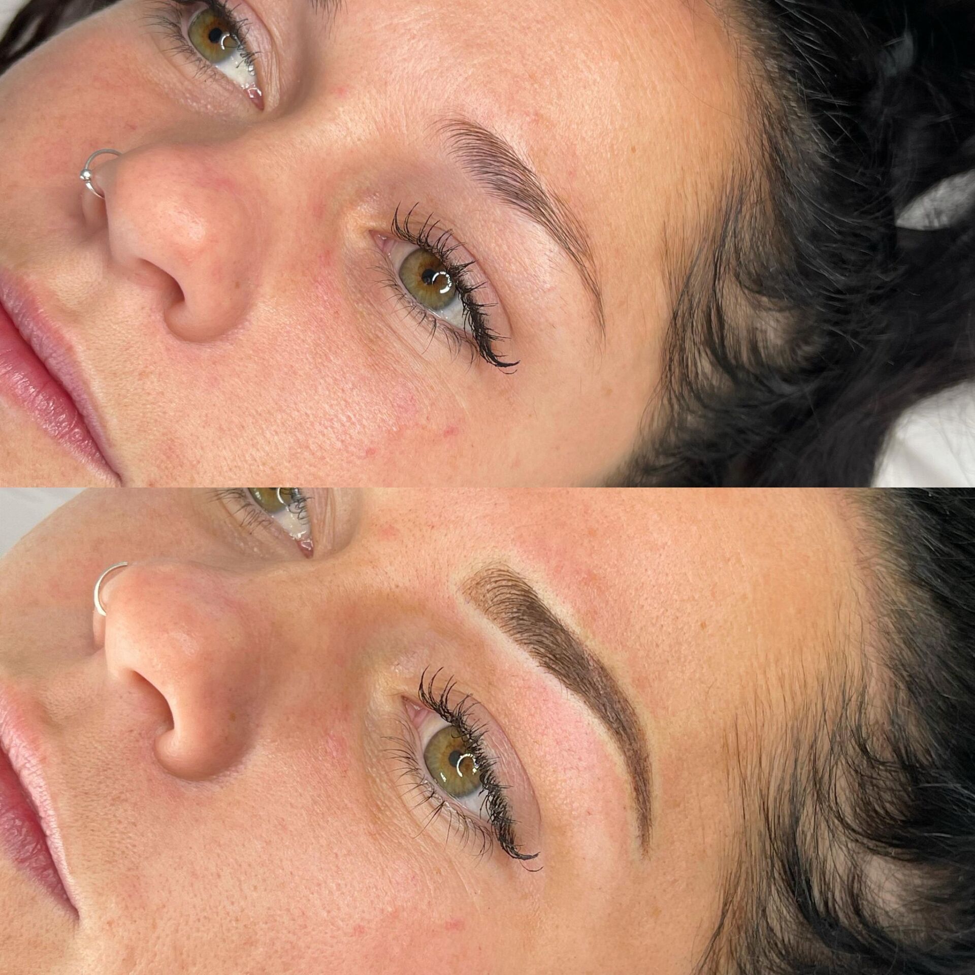 Ombre semi permanent eyebrows in Falmouth Cornwall