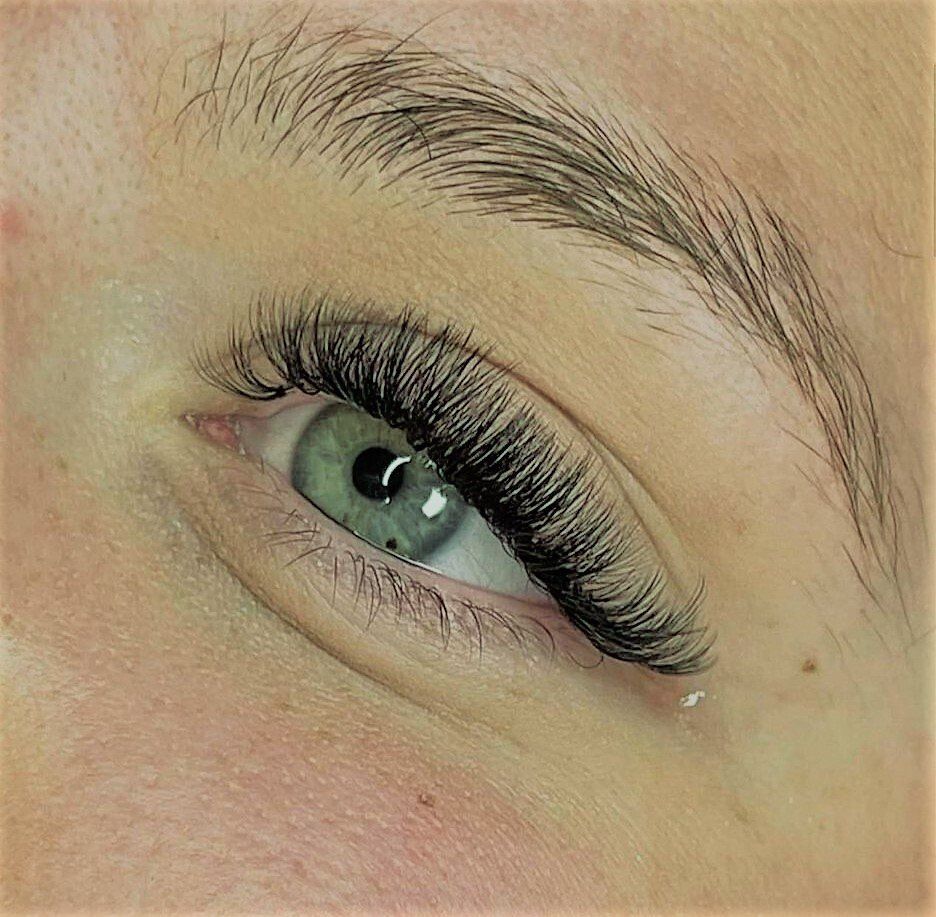 Russian volume eyelash extensions in Falmouth Cornwall