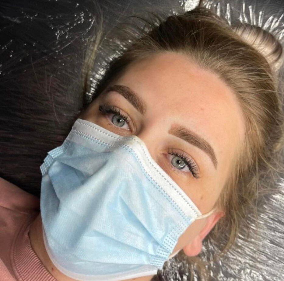 Ombre brows semi permanent make up in Falmouth Cornwall