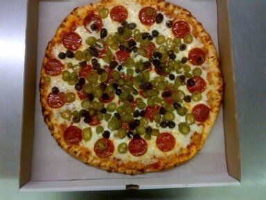 Pepperoni & Onion Pizza at Papa Gambino's