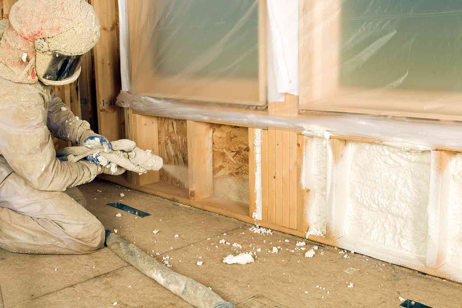 Worker working on building insulation - Mechanical insulation in North Charleston, SC