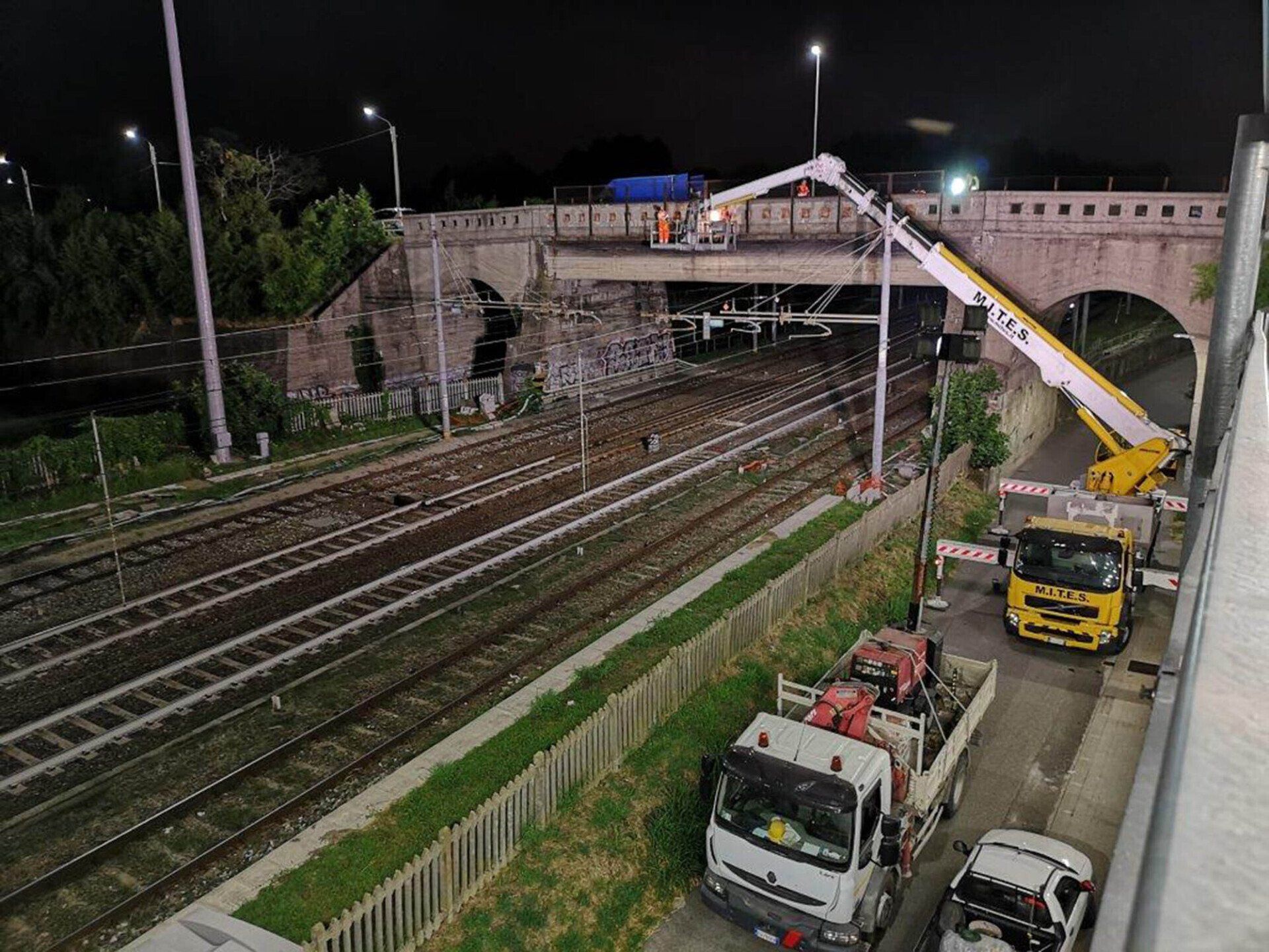 Lavori al ponte di Chivasso