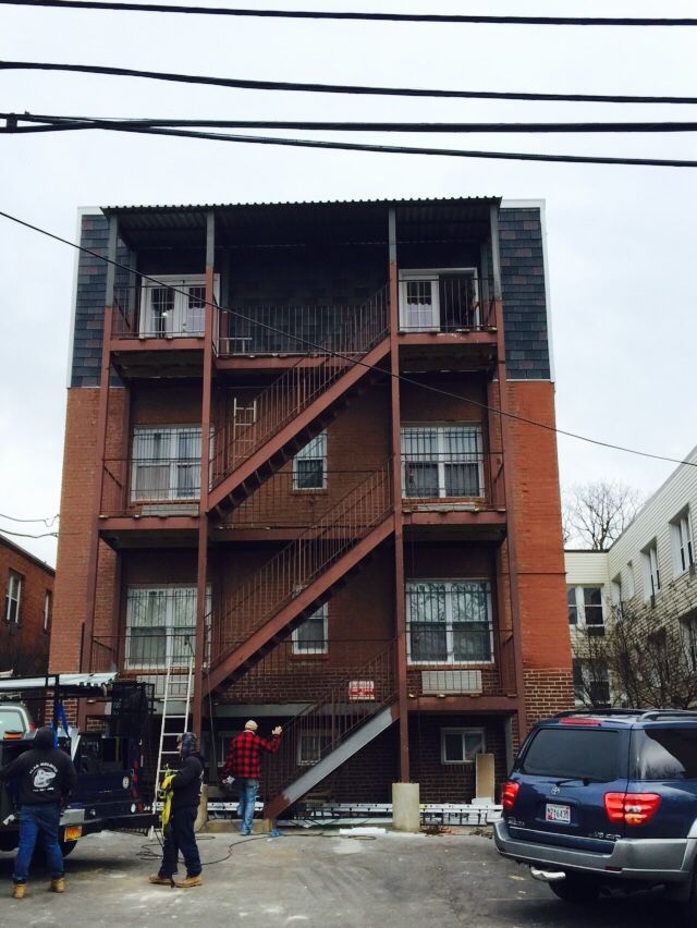 Metal stairs construction