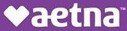 Aetna logo: white heart symbol with the word 